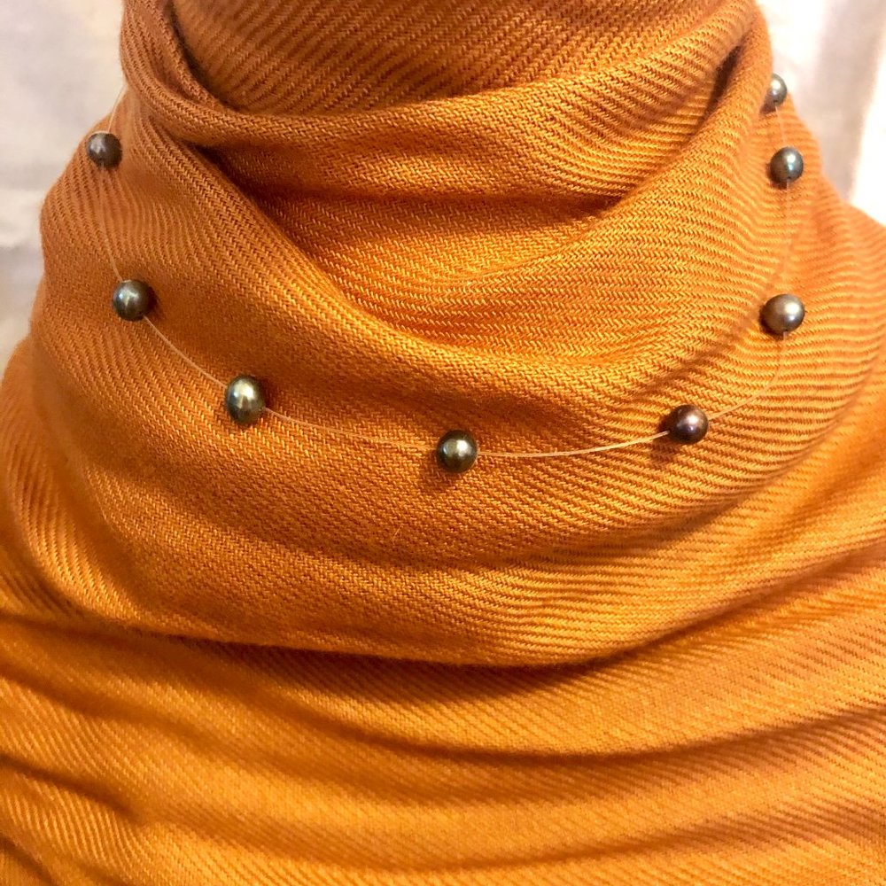 Gray Stone Necklace